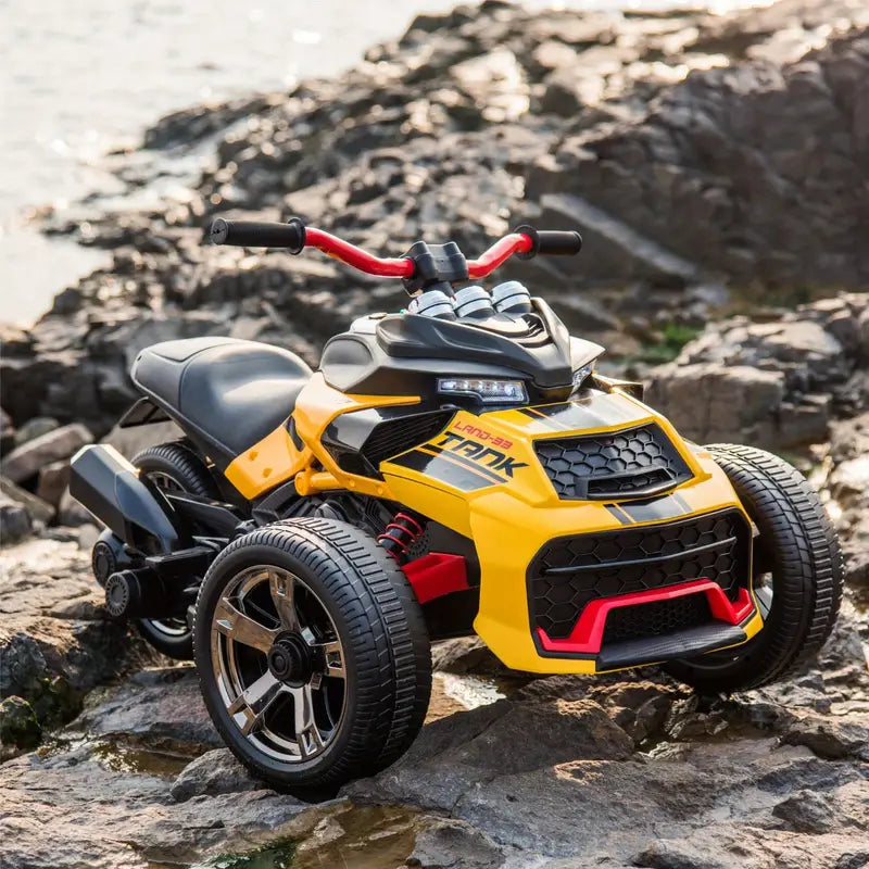 24V Kids Ride on All-Terrain Vehicle, 3 Wheeler Electric Vehicle, Battery Powered Ride on Motorcycle with LED Lights 1724059055997-f61e57884a3e430fa04c3b6f783cb6bb-goods