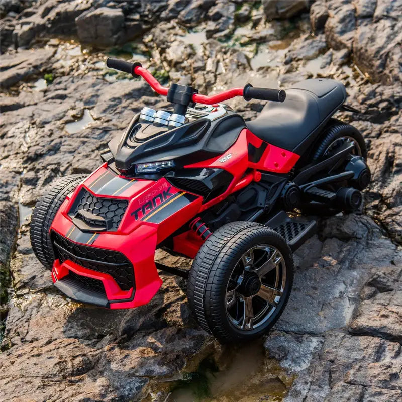 24V Kids Ride on All-Terrain Vehicle, 3 Wheeler Electric Vehicle, Battery Powered Ride on Motorcycle with LED Lights 1724059073413-ab938b61d2714c73a1324ce7ea0a6561-goods