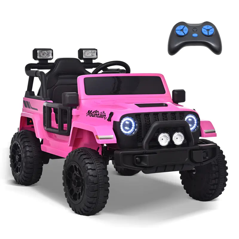 12V Kids Ride on Truck Battery Powered Toy Car w/Parent Remote Control, Electric Car