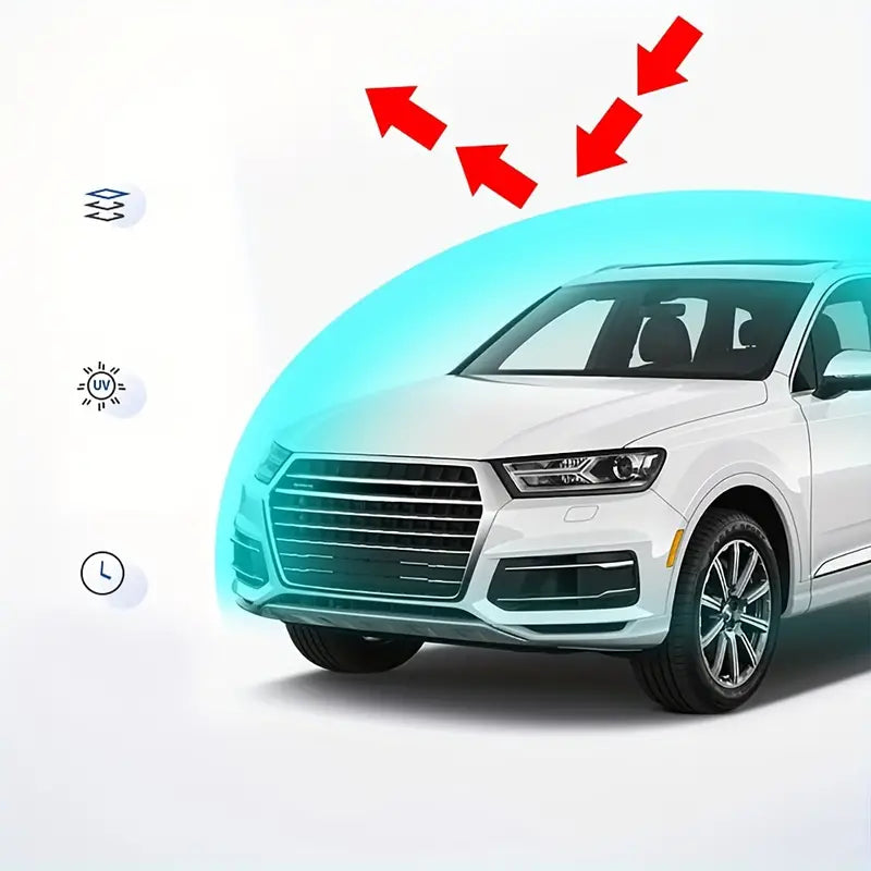 1pc Duty Waterproof Full Car Cover Outdoor UV Snow Dust Rain Resistant Protection