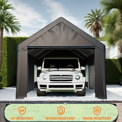 12'x20' Heavy-Duty Carport, Waterproof UV-Resistant Portable Garage Canopy 2881a7db-2630-422c-88d4-9f554550619a