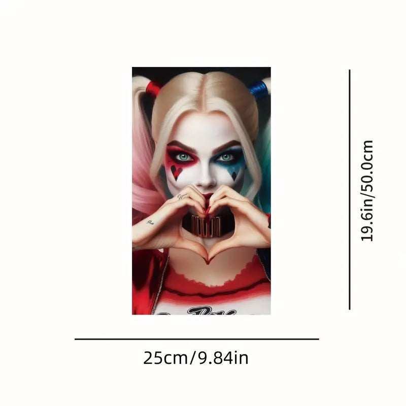 2pcs Fun & Stylish Clown Car Decals - Vinyl B-Pillar Sticker