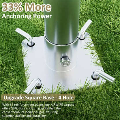 Heavy Duty 12' x 20' Portable Carport with Side Door and Roll-Up Windows 3824bc7b-7322-43ce-bb89-da619d93b3fe