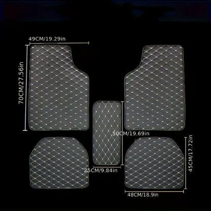 5pcs Universal Waterproof Car Floor Mats - Protect Your Car's Interior from Dirt, Mud, and Spills! 3ef6e580ef525e32adbe42f8321facc5
