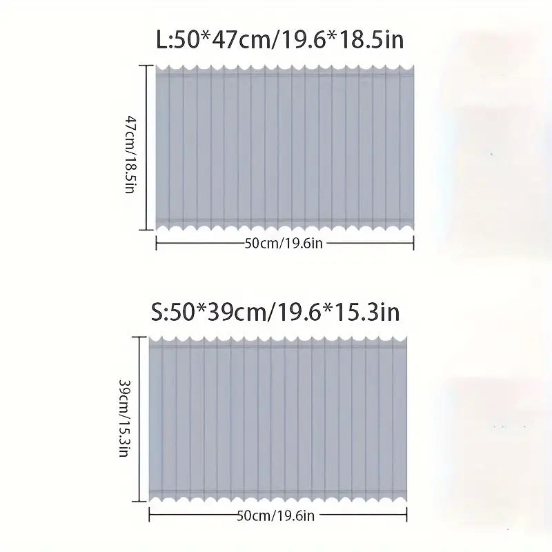 2pcs Universal Car Sun Shade Side Window Curtain Auto Foldable Uv Protection