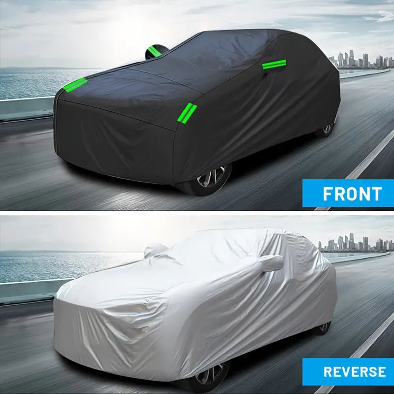1pc Duty Waterproof Full Car Cover Outdoor UV Snow Dust Rain Resistant Protection