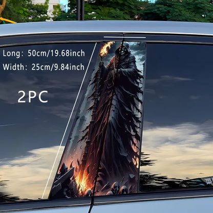 2pcs Halloween Devils Creative Car B-Pillar Stickers 2pcs 4a2f3043-a40c-4ab7-820f-956f268cc72d