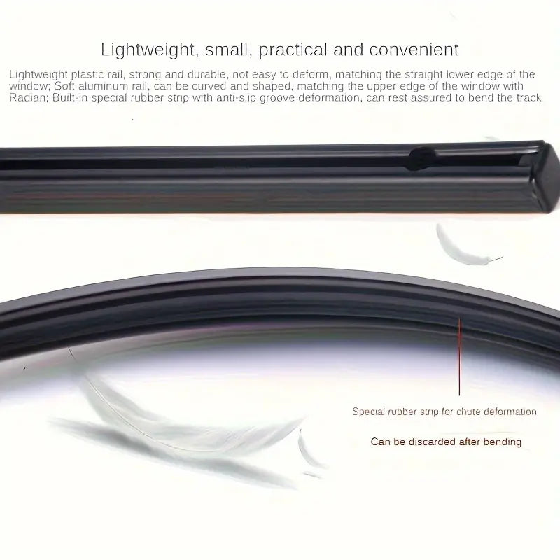 2pcs Universal Car Sun Shade Side Window Curtain Auto Foldable Uv Protection