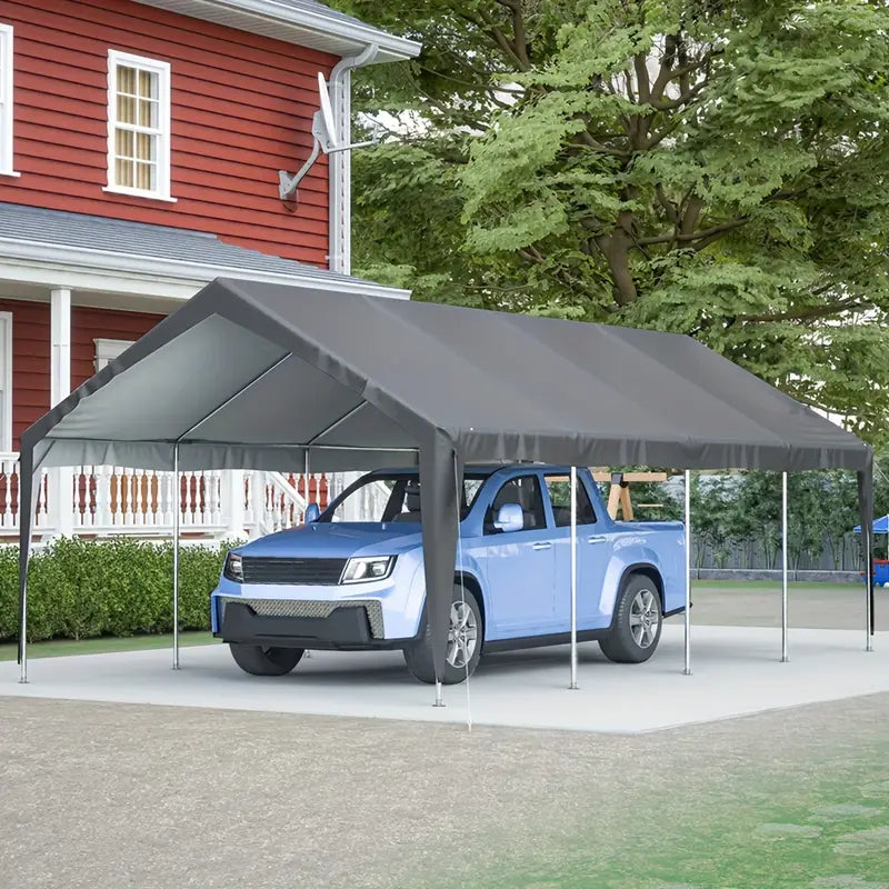 13x25ft Carport Portable Garage Car Top Heavy Duty Carport With Mesh Windows And Removable Sidewalls 4bc96a28-57f1-4444-a566-89acb1816545
