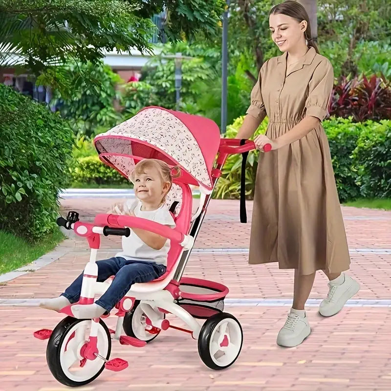 5-in-1 Convertible Tricycle Stroller with Canopy