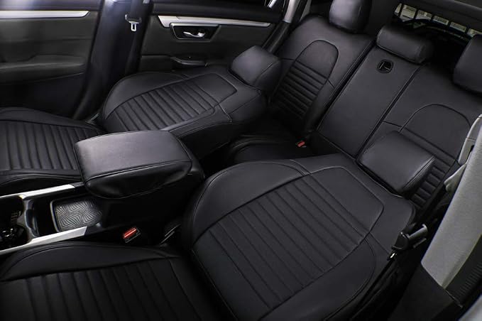 Faux Leather Seat Covers for Honda CR-V — Full Set — Black