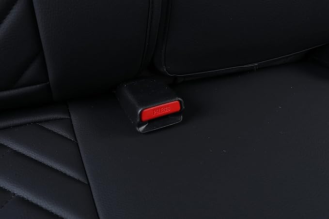 Seat Covers for Toyota Tacoma — Rear Seat — Black / Red