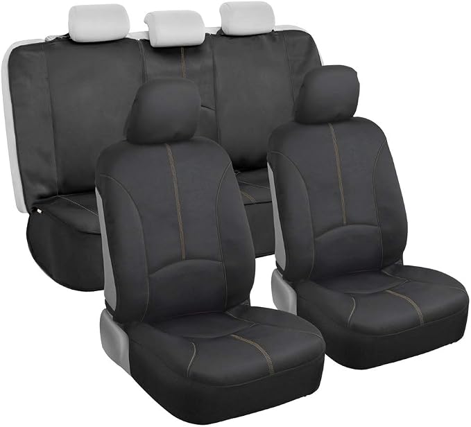 Neoprene Car Seat Covers — Full Set — Beige