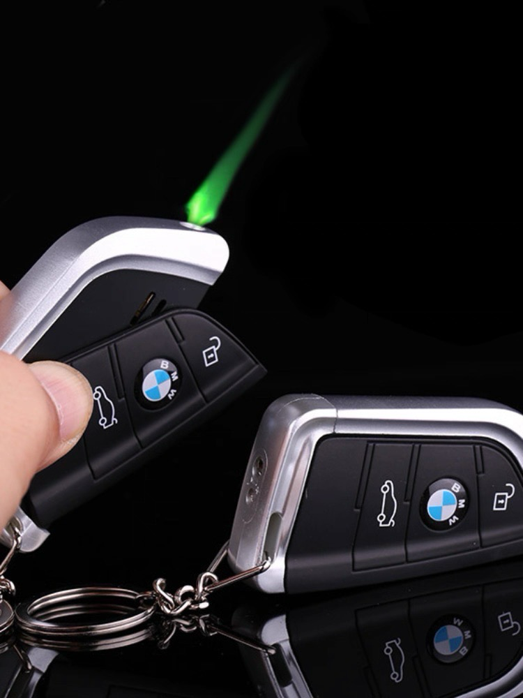 Keychain Style Lighter Elegant Car Keychain with Refillable Flame 5117687217