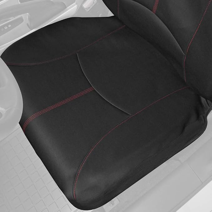 Neoprene Car Seat Covers — Full Set — Red