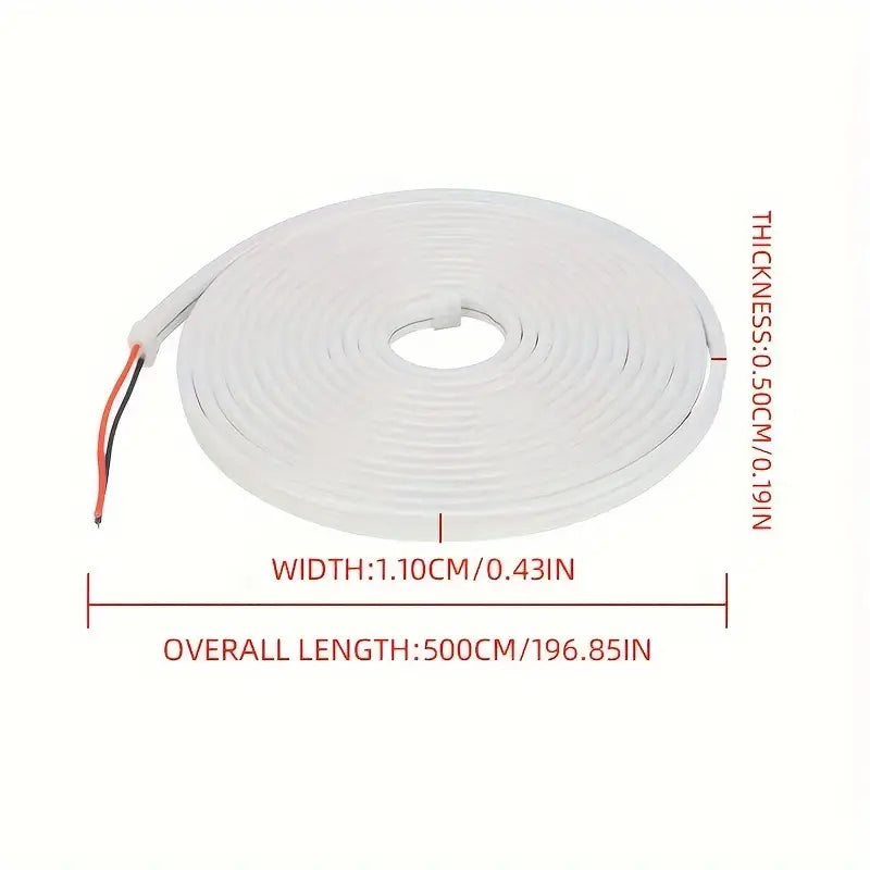 1pc 5m Flexible Waterproof Car Trunk Light Strip