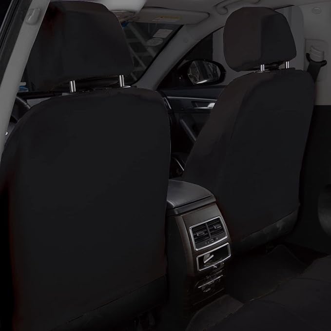 Fabric Car Seat Covers — Front Seat — Beige / Tan