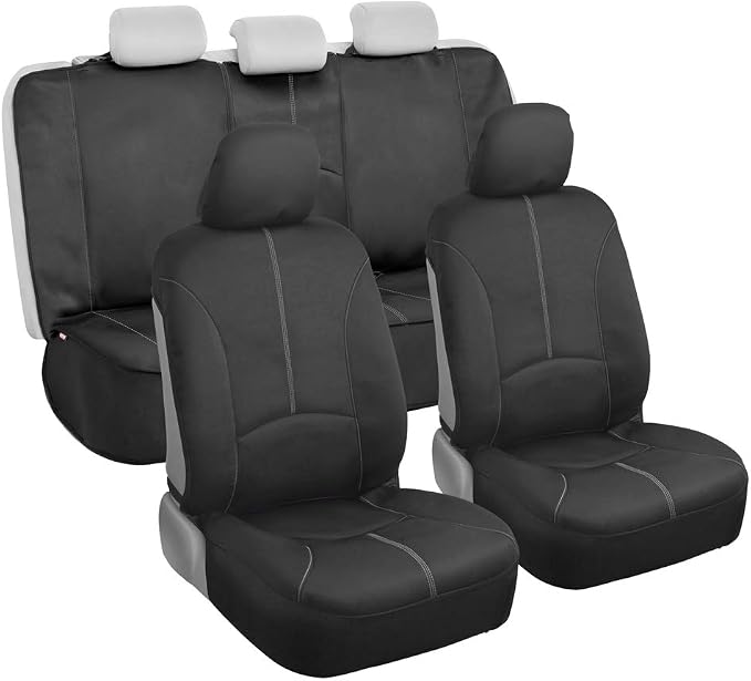 Neoprene Car Seat Covers — Full Set — Gray