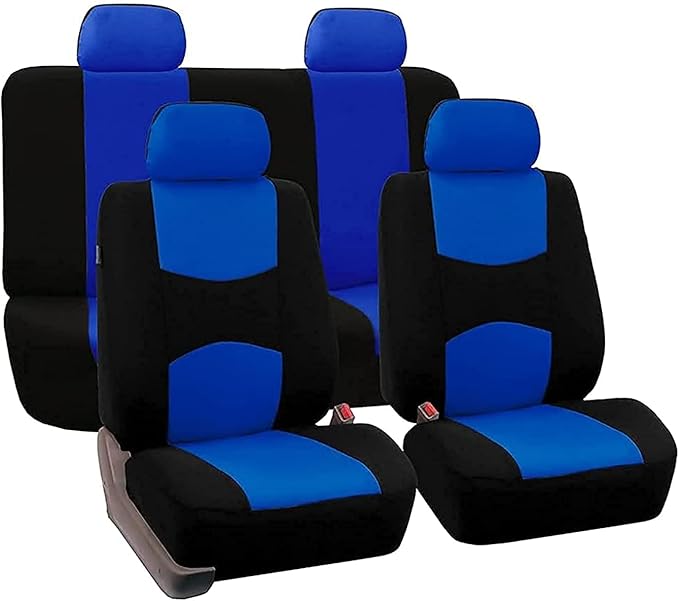 Universal Fabric Seat Covers — Full Set — Blue