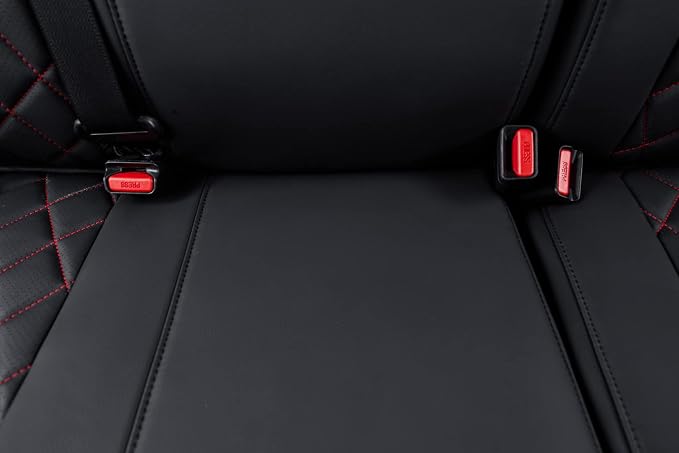 Faux Leather Seat Covers for Toyota Tacoma — Full Set — Black