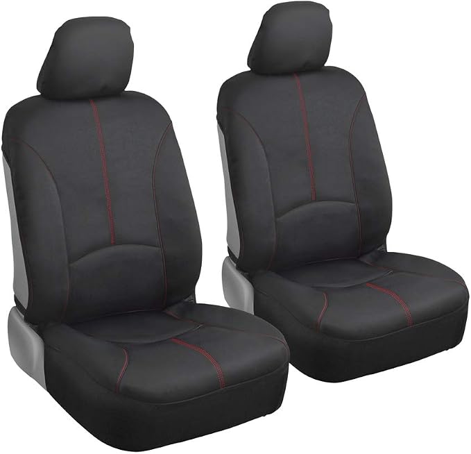 Neoprene Car Seat Covers — Full Set — Red
