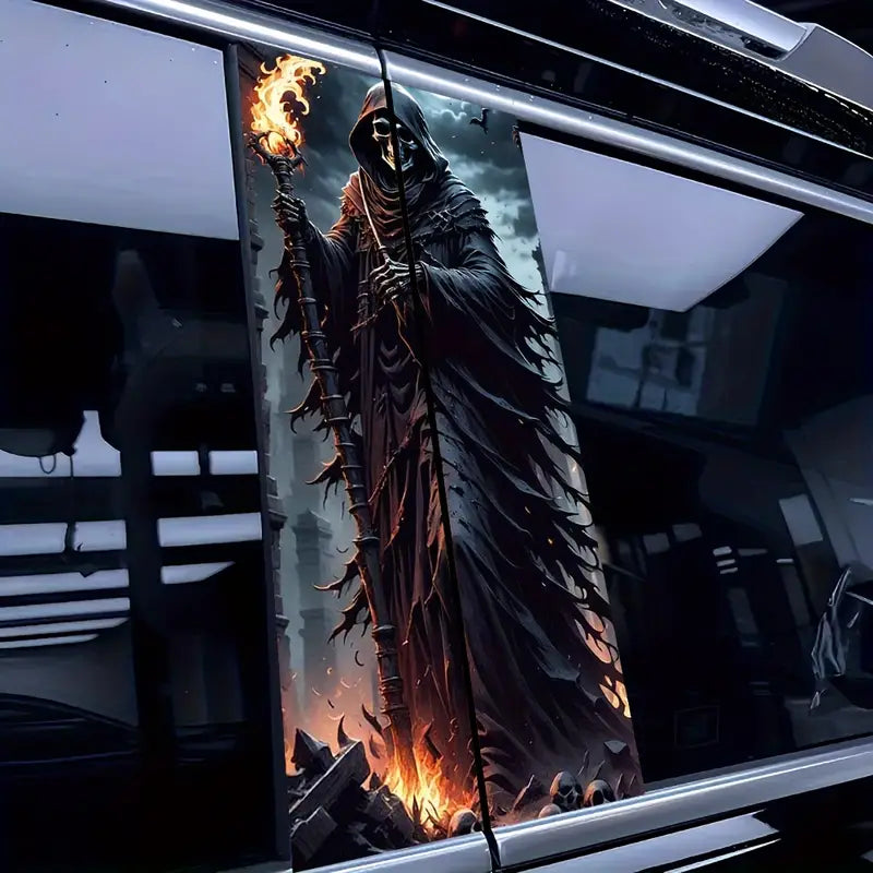 2pcs Halloween Devils Creative Car B-Pillar Stickers