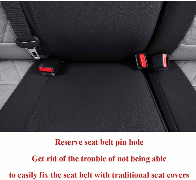 Faux Leather Seat Covers for Chevrolet Silverado — Black / Gray