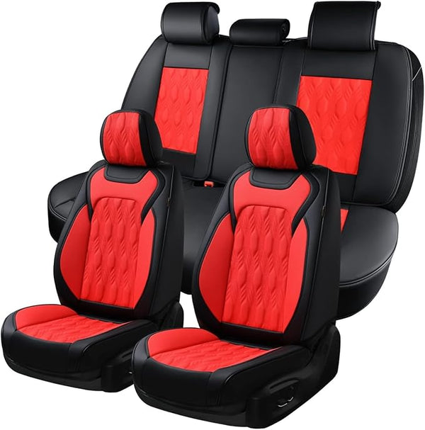 Universal Seat Covers — Full Set — Red