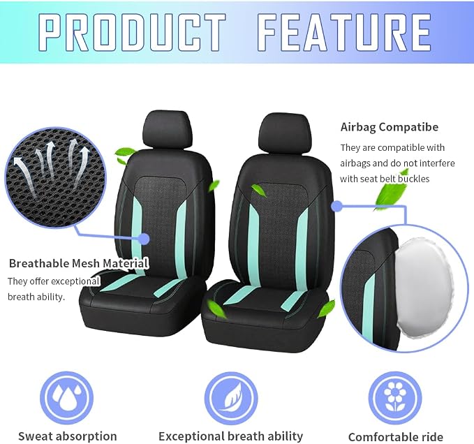 Universal Fabric Seat Covers — Front Seat
