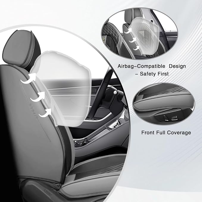 Seat Covers for Toyota GR86 — Gray / Black