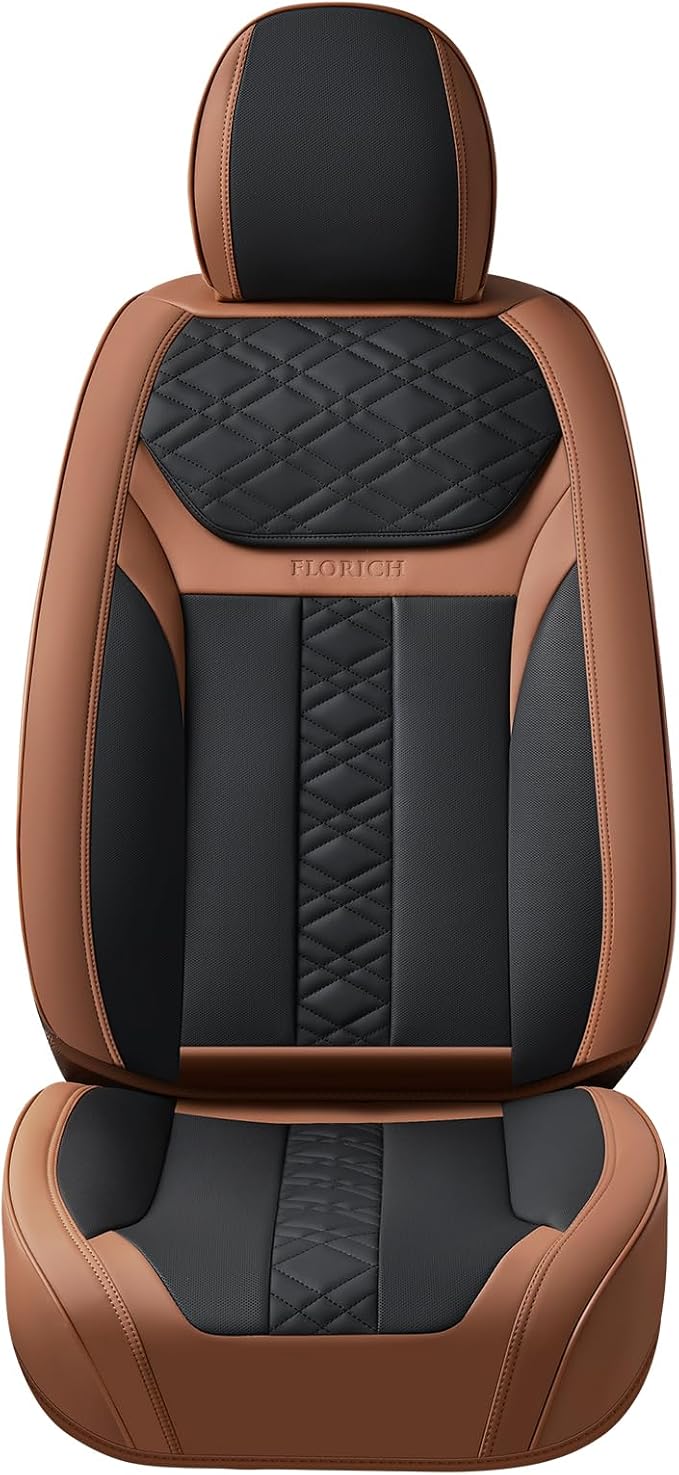 Universal Seat Covers — Front Seat — Brown
