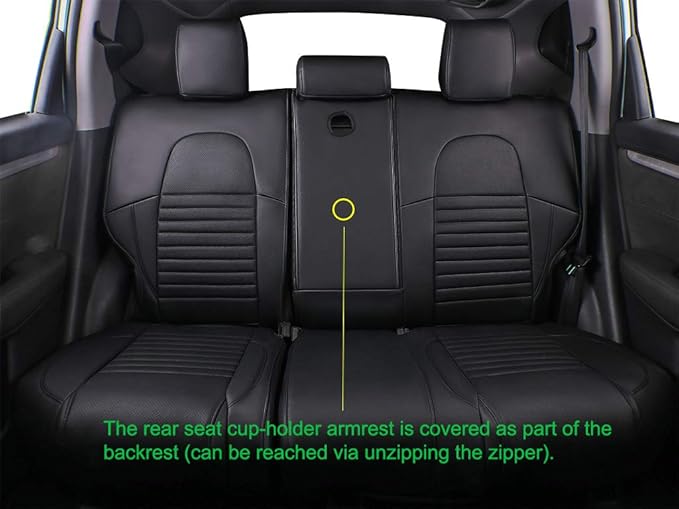 Faux Leather Seat Covers for Honda CR-V — Full Set — Black