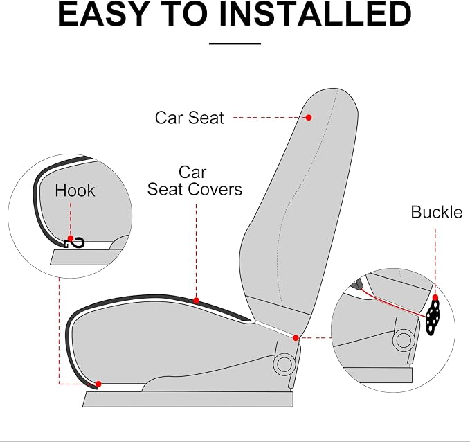Universal Seat Covers — Gray