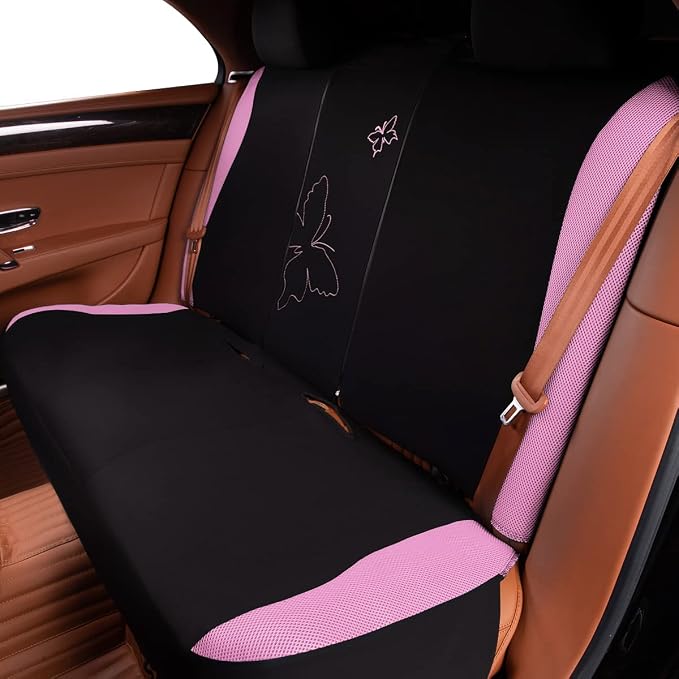 Universal Seat Covers — Full Set — Pink
