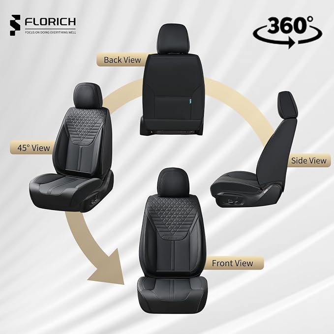 Universal Seat Covers — Full Set — Black