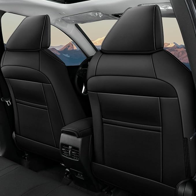 Faux Leather Seat Covers for Toyota Corolla Cross — Full Set — Black