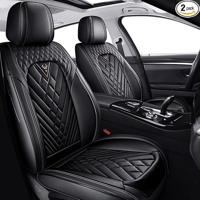 Seat Covers for Toyota Highlander — Front Seat — Black