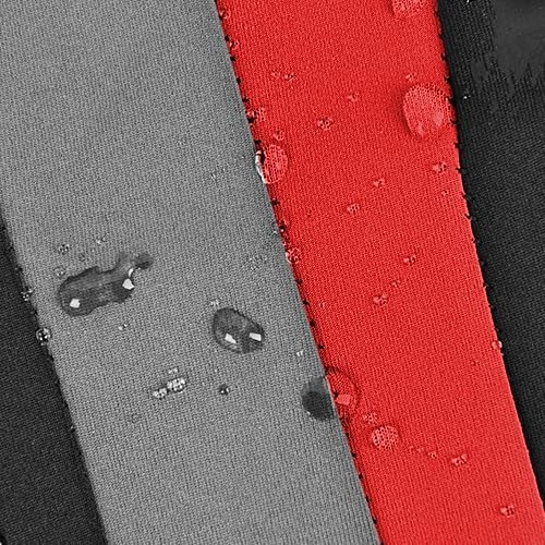 Universal Neoprene Seat Covers — Front Seat — Black / Red