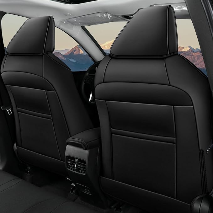 Faux Leather Seat Covers for Toyota Corolla — Full Set — Black