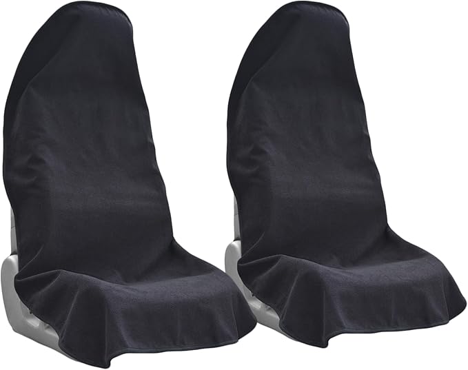 Universal Seat Covers — Front Seat — Black