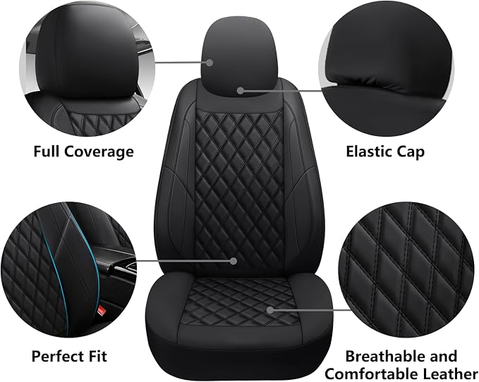 Universal Seat Covers — Full Set — Black