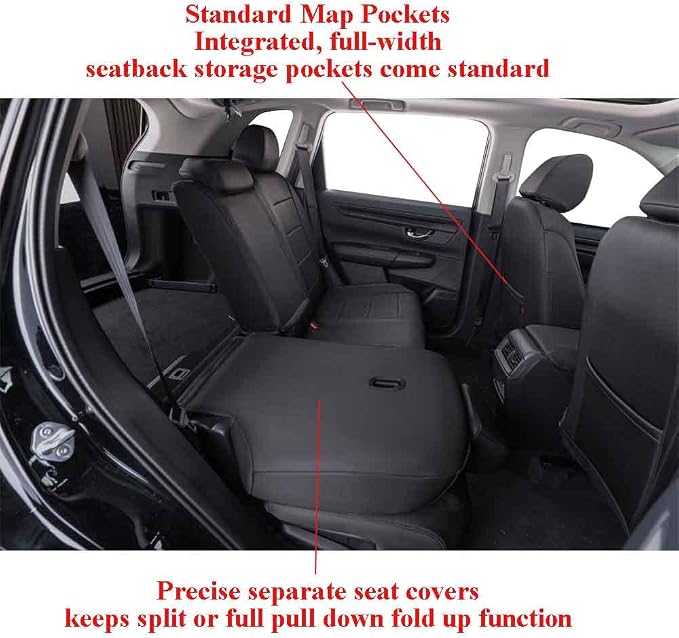 Neoprene Seat Covers for Honda CR-V — Full Set — Black