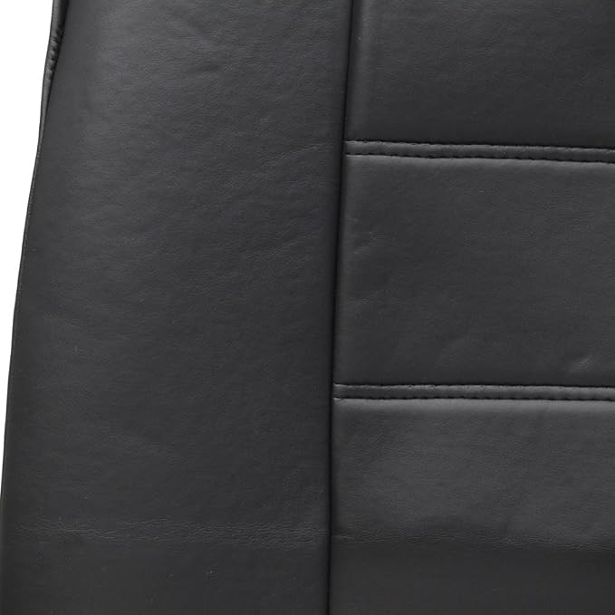 Faux Leather Car Seat Covers — Front Seat — Black