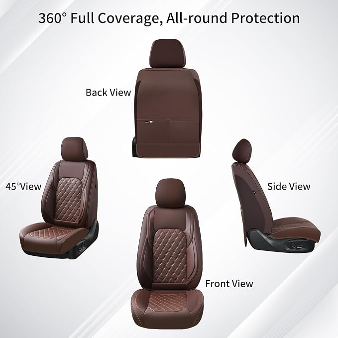 Seat Covers for Multiple Vehicles — Front Seat — Coffee