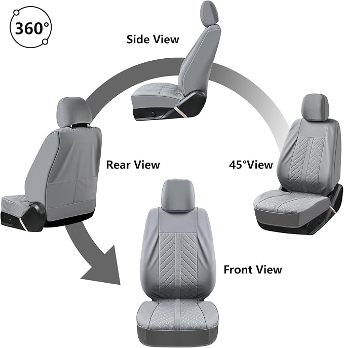 Seat Covers for Toyota Tacoma — Full Set — Gray