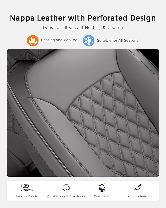 Universal Seat Covers — Full Set — Gray