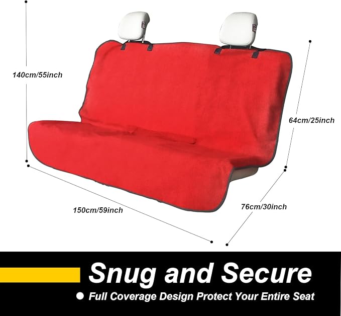 Pet Car Seat Protector — Red