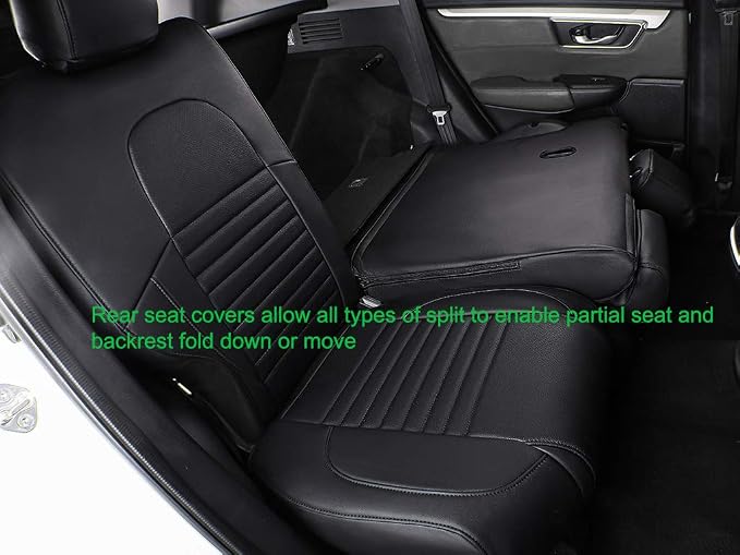 Faux Leather Seat Covers for Honda CR-V — Full Set — Black