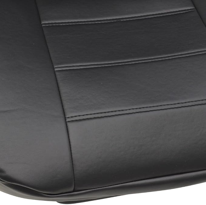 Faux Leather Car Seat Covers — Front Seat — Black