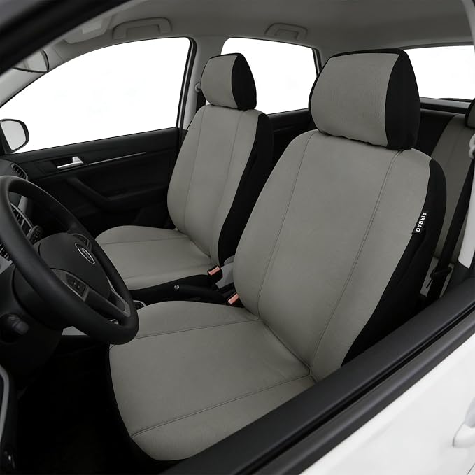 Universal Seat Covers — Front Seat — Gray